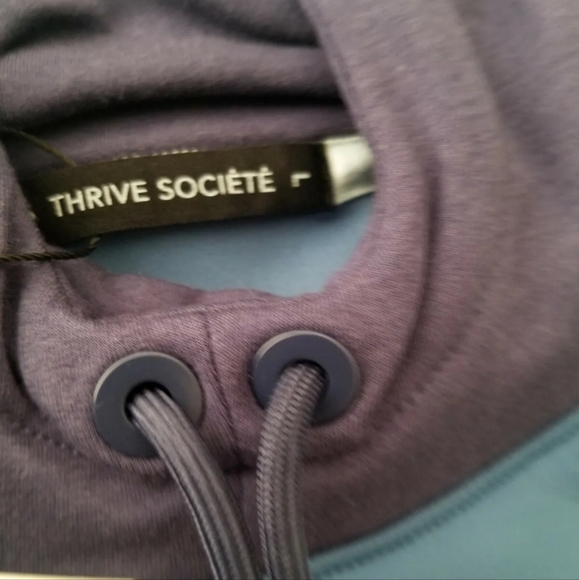 Hoodie gym sweater blue & navy blue pocket pull over various - Picture 10 of 12